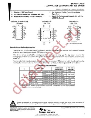 74CBTLV3125DGVRE4 datasheet  